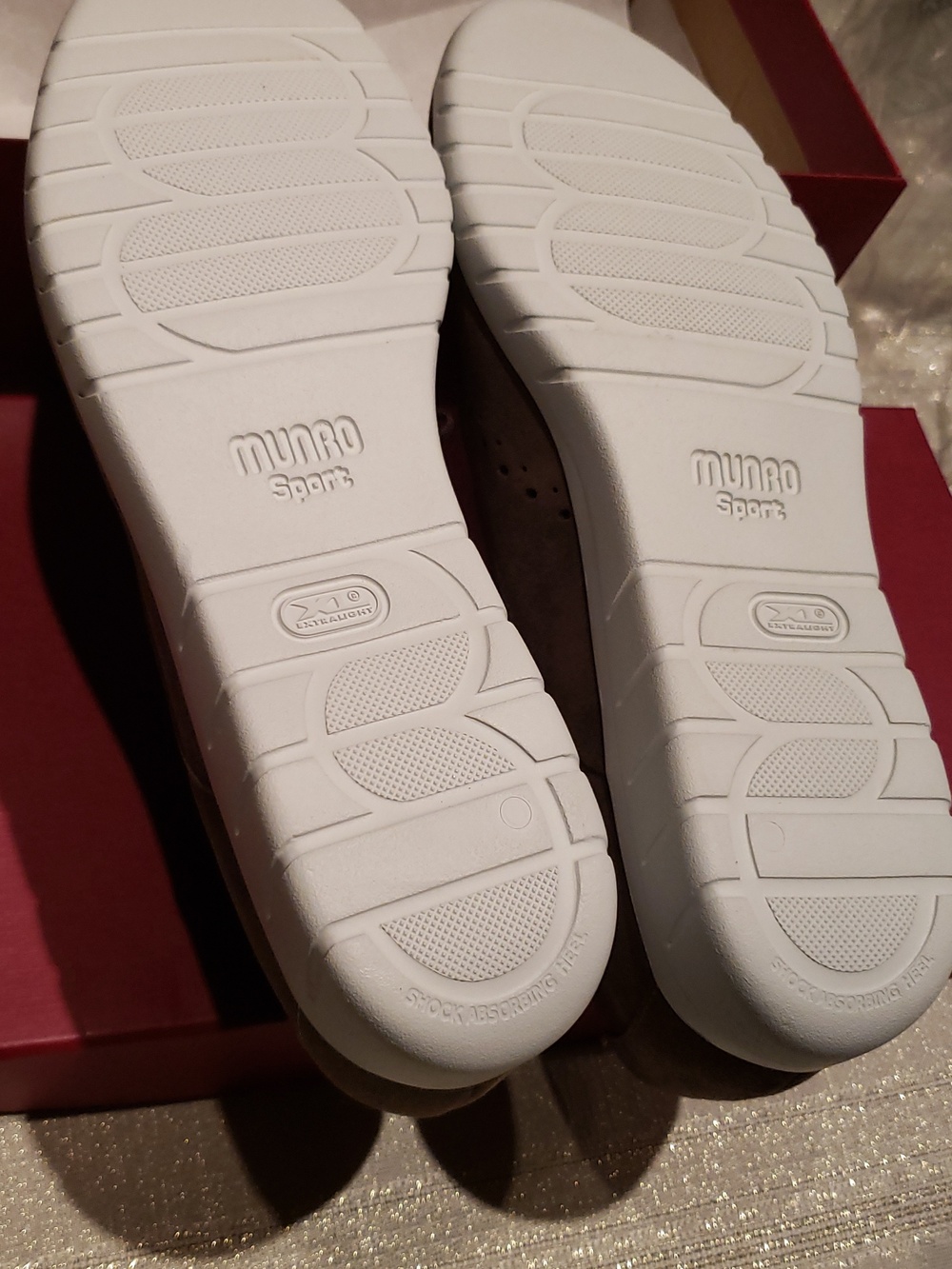 Munro NEW Shoes Perf Suede Leather Oxford Sneakers NIB Comfort Wedge Women's 10 - Picture 9 of 15